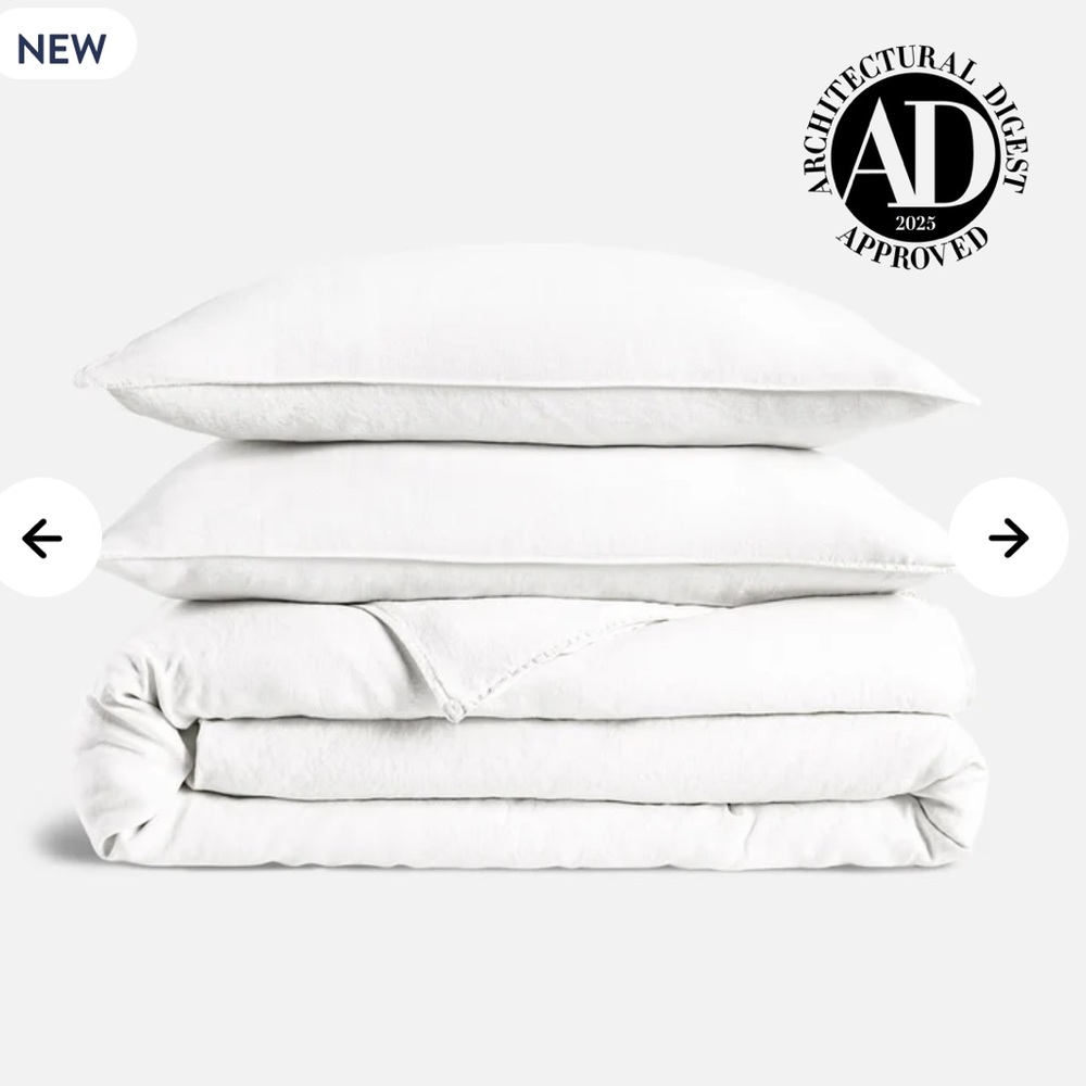 Brooklinen Washed European Linen Duvet Set